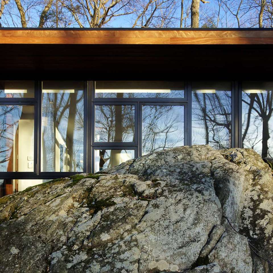 A 300 sq ft studio retreat in the woods designed for quiet contemplation. | www.facebook.com/SmallHouseBliss