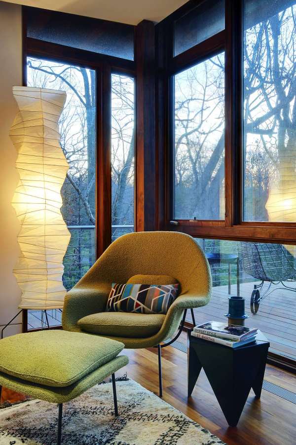 A 300 sq ft studio retreat in the woods designed for quiet contemplation. | www.facebook.com/SmallHouseBliss