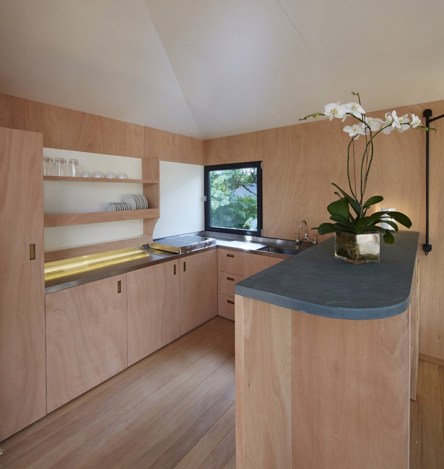 A low-cost vacation home designed in 1934 by architect Charlotte Perriand was built 80 years later by Louis Vuitton. | www.facebook.com/SmallHouseBliss