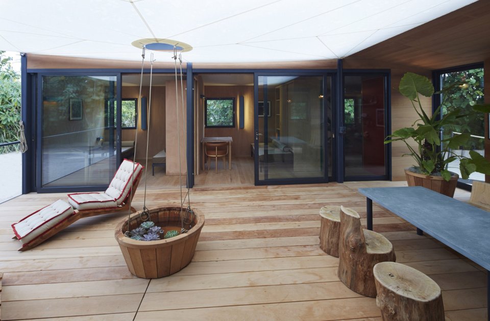 A low-cost vacation home designed in 1934 by architect Charlotte Perriand was built 80 years later by Louis Vuitton. | www.facebook.com/SmallHouseBliss