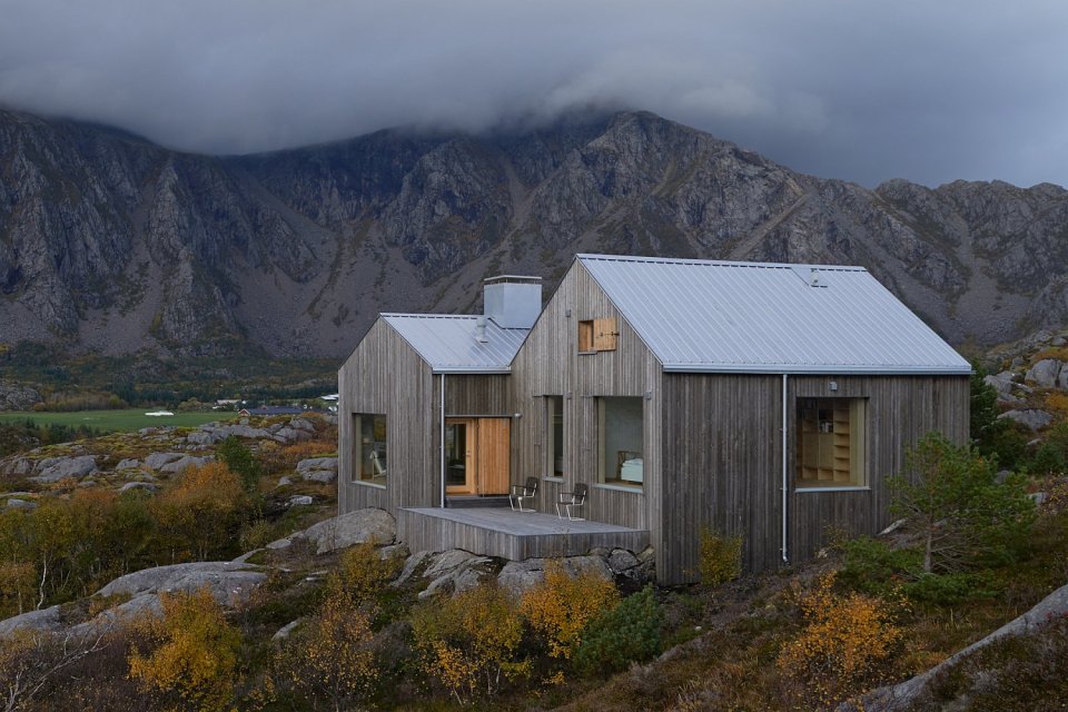 This family vacation cottage on a remote Norwegian island was modeled on traditional boat sheds. It has 3 bedrooms in 1,507 sq ft. | www.facebook.com/SmallHouseBliss