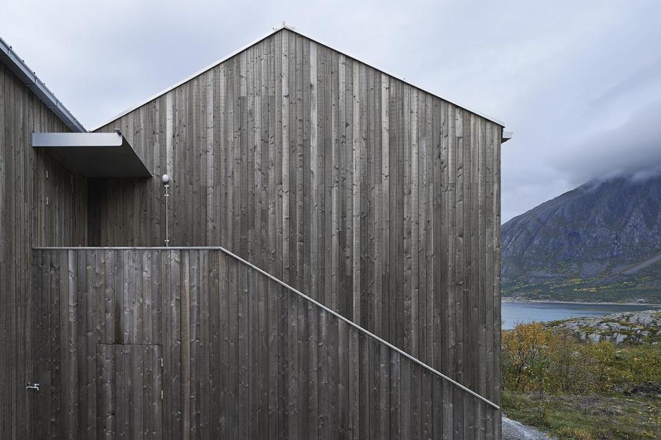 This family vacation cottage on a remote Norwegian island was modeled on traditional boat sheds. It has 3 bedrooms in 1,507 sq ft. | www.facebook.com/SmallHouseBliss