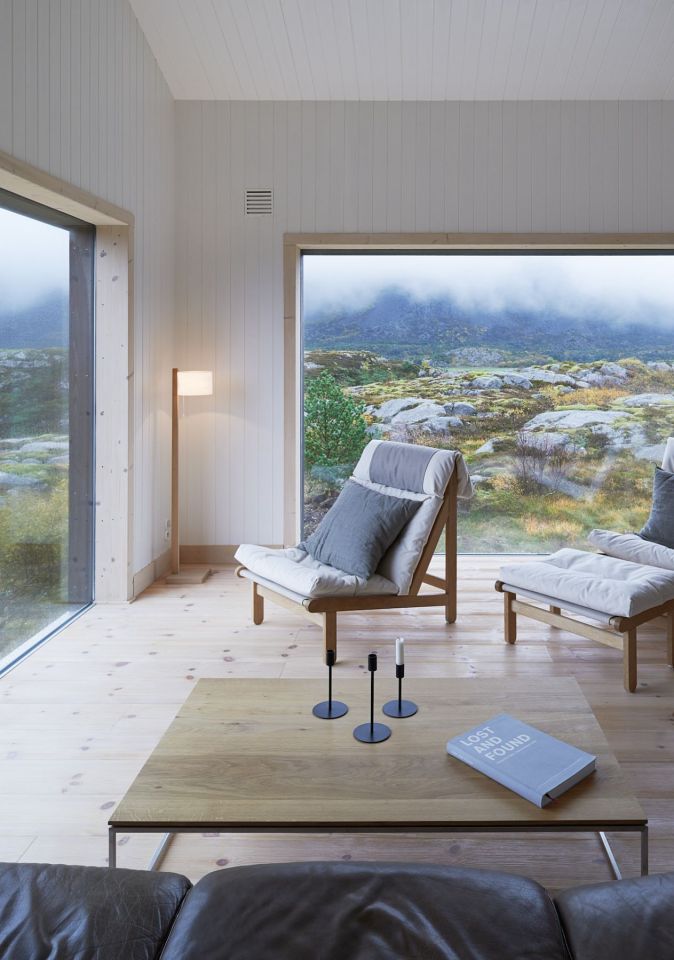 This family vacation cottage on a remote Norwegian island was modeled on traditional boat sheds. It has 3 bedrooms in 1,507 sq ft. | www.facebook.com/SmallHouseBliss