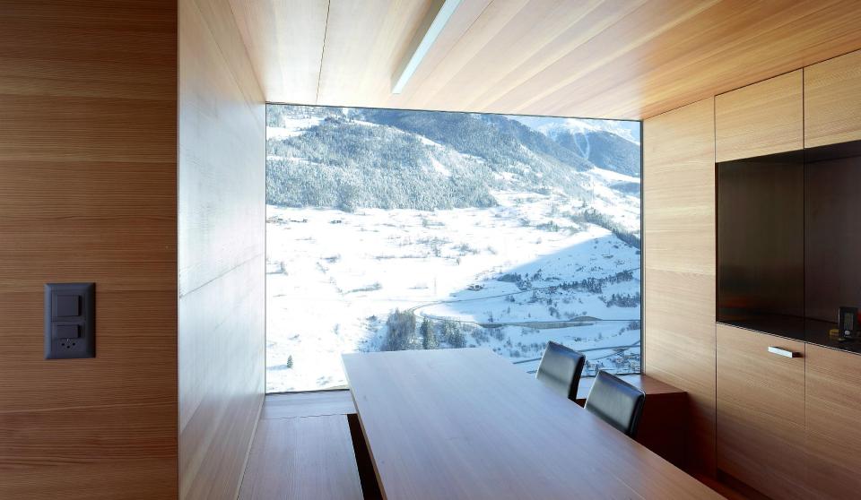 An old granary in a tiny Swiss hamlet was converted into this alpine cabin. It has 2 bedrooms in roughly 500 sq ft. | www.facebook.com/SmallHouseBliss