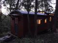 Matthew de Boer restored a derelict train carriage, handcrafting a beautiful and cozy living space with 1 bedroom in ~256 sq ft. | www.facebook.com/SmallHouseBliss