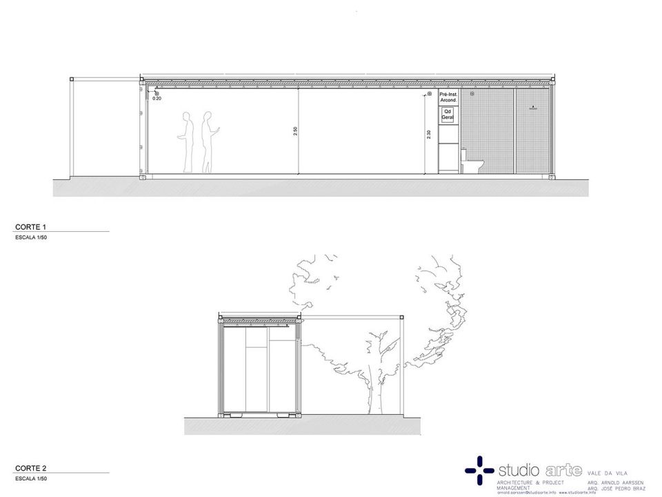 Nomad Living, a shipping container guest house that expands out to a shaded terrace. | www.facebook.com/SmallHouseBliss