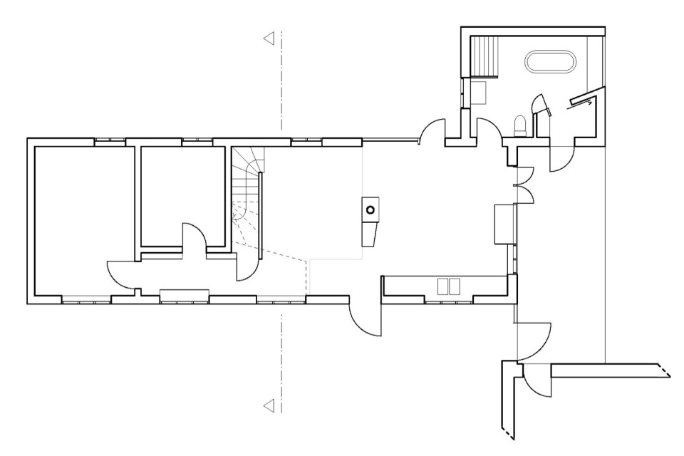 An abandoned farmhouse in Sweden became a family's summerhouse with 3 bedrooms plus a loft in 1,130 sq ft. | www.facebook.com/SmallHouseBliss