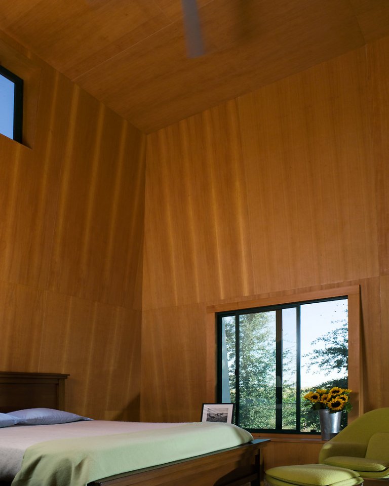 This small cabin modeled on old-fashioned water towers has 1 bedroom and a loft. | www.facebook.com/SmallHouseBliss