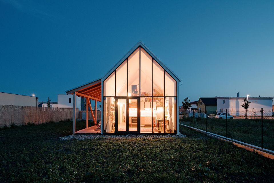 A small home in Slovakia based on rural folk houses. It has 2 bedrooms and a loft in 915 sq ft. | www.facebook.com/SmallHouseBliss