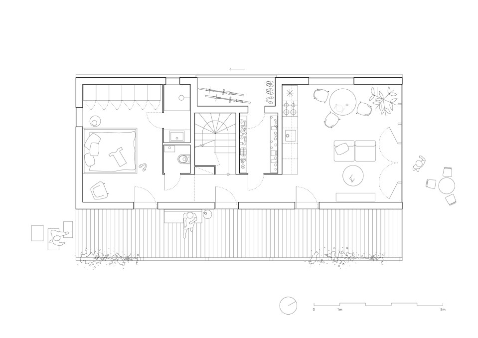 A small home in Slovakia based on rural folk houses. It has 2 bedrooms and a loft in 915 sq ft. | www.facebook.com/SmallHouseBliss