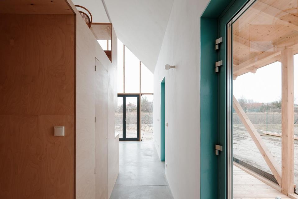 A small home in Slovakia based on rural folk houses. It has 2 bedrooms and a loft in 915 sq ft. | www.facebook.com/SmallHouseBliss