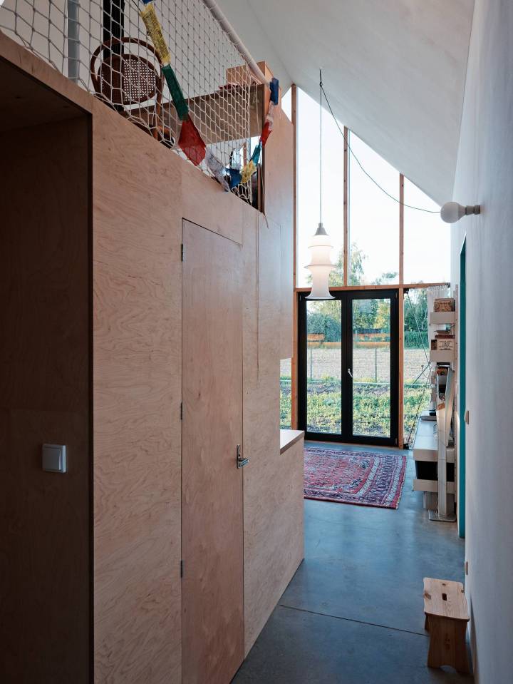 A small home in Slovakia based on rural folk houses. It has 2 bedrooms and a loft in 915 sq ft. | www.facebook.com/SmallHouseBliss