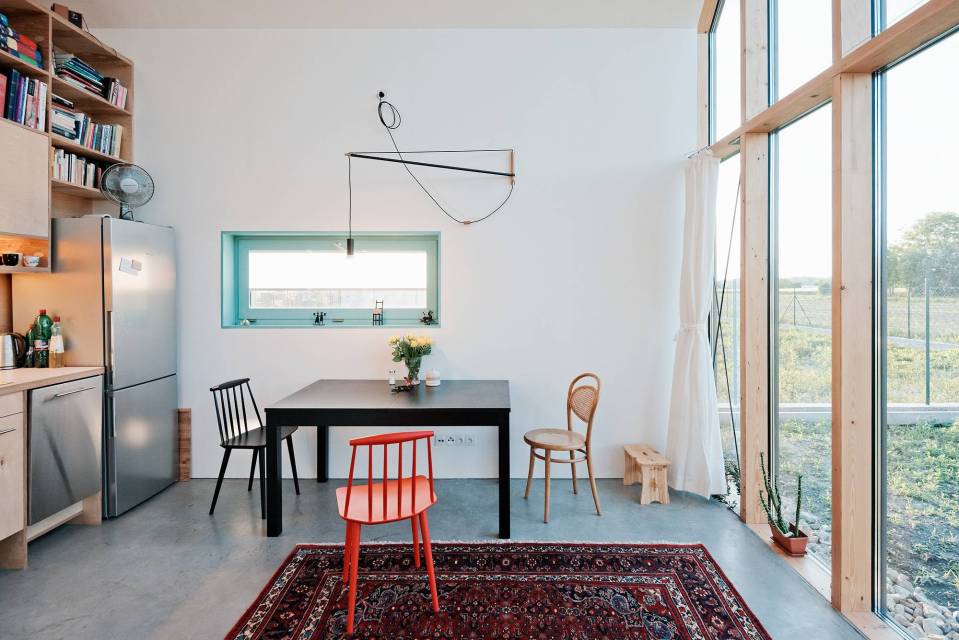 A small home in Slovakia based on rural folk houses. It has 2 bedrooms and a loft in 915 sq ft. | www.facebook.com/SmallHouseBliss