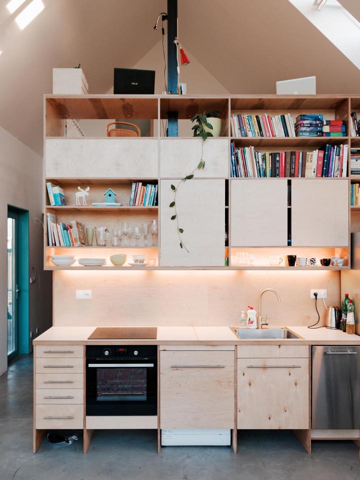 A small home in Slovakia based on rural folk houses. It has 2 bedrooms and a loft in 915 sq ft. | www.facebook.com/SmallHouseBliss