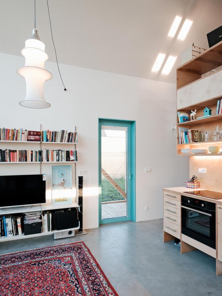 A small home in Slovakia based on rural folk houses. It has 2 bedrooms and a loft in 915 sq ft. | www.facebook.com/SmallHouseBliss