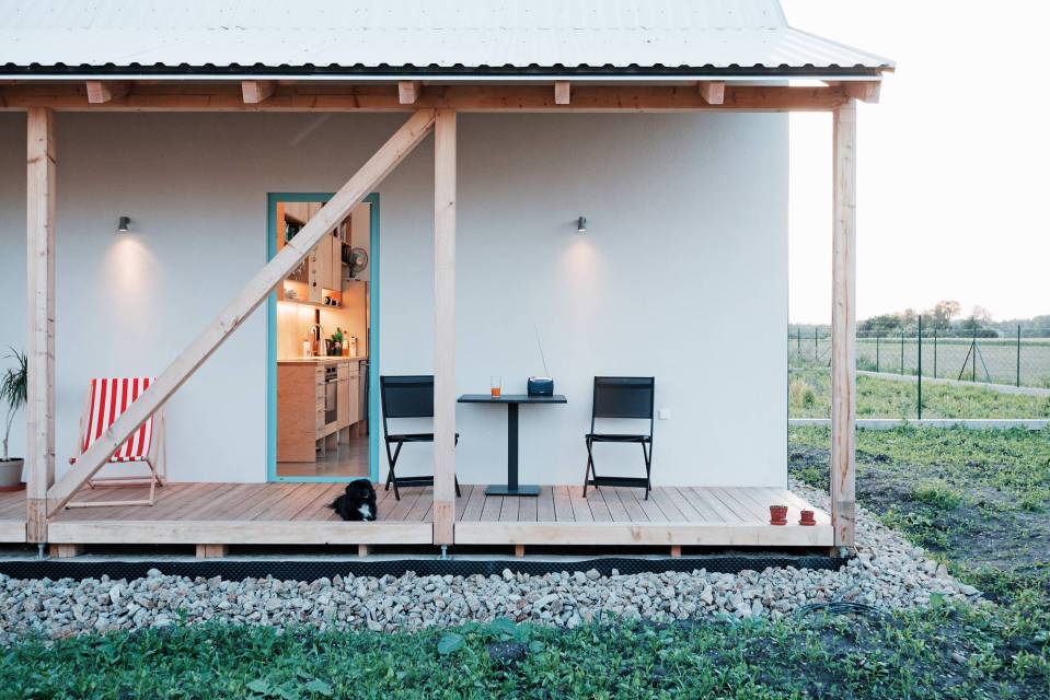 A small home in Slovakia based on rural folk houses. It has 2 bedrooms and a loft in 915 sq ft. | www.facebook.com/SmallHouseBliss