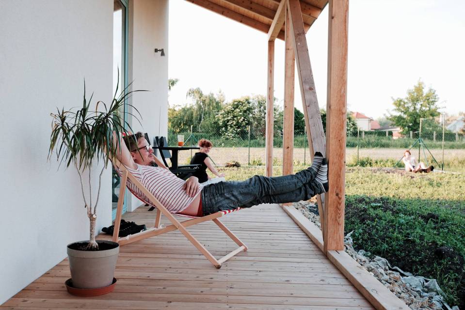 A small home in Slovakia based on rural folk houses. It has 2 bedrooms and a loft in 915 sq ft. | www.facebook.com/SmallHouseBliss