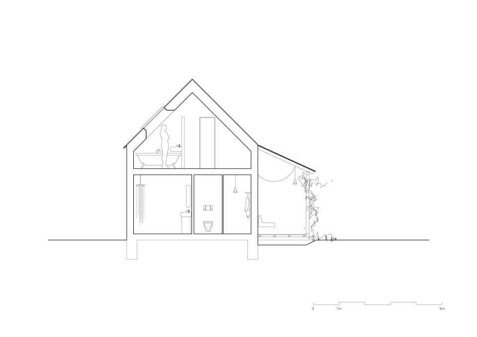 A small home in Slovakia based on rural folk houses. It has 2 bedrooms and a loft in 915 sq ft. | www.facebook.com/SmallHouseBliss