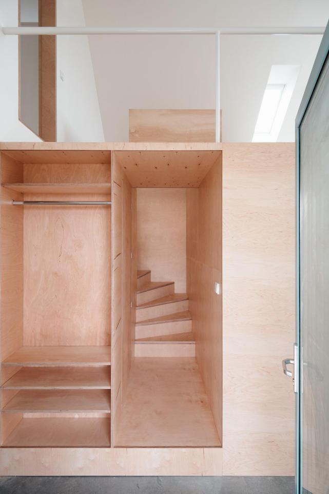 A small home in Slovakia based on rural folk houses. It has 2 bedrooms and a loft in 915 sq ft. | www.facebook.com/SmallHouseBliss