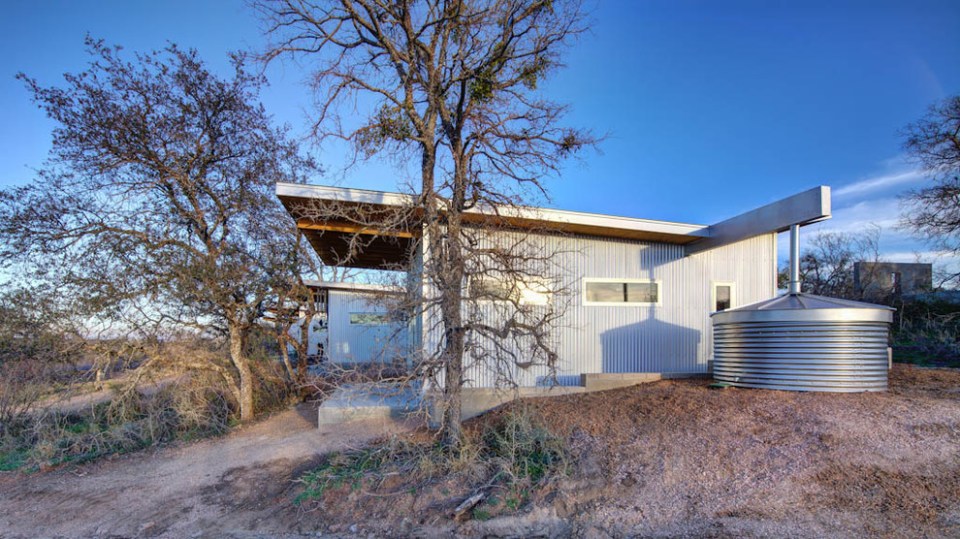 One of four 350 sq ft living/sleeping cabins that share cooking and social spaces in a common building. | www.facebook.com/SmallHouseBliss