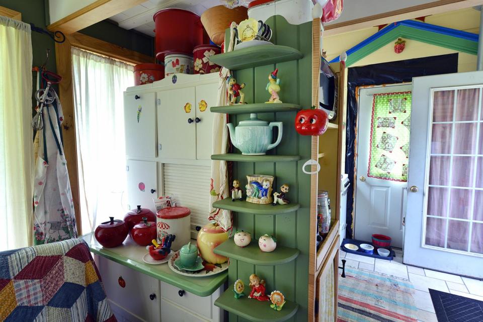 This tiny storybook cottage was handcrafted by its owner. It has 1 bedroom in 520 sq ft. | www.facebook.com/SmallHouseBliss