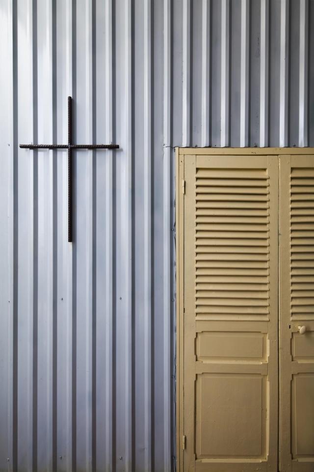 This small house in Vietnam has its ground floor living space open to the outdoors. It will eventually be covered by a screen of climbing plants. | www.facebook.com/SmallHouseBliss