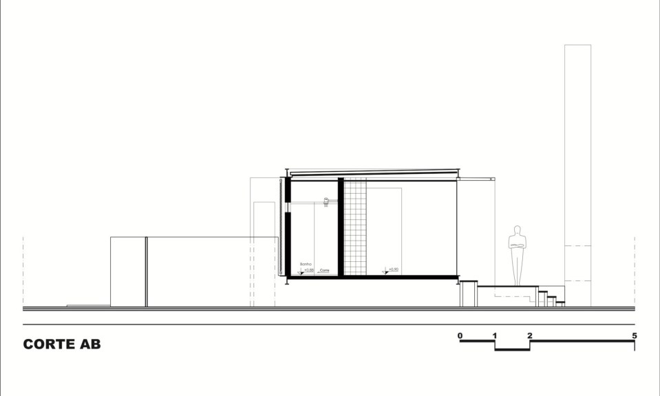 House 12.20 is a modern bachelor pad in Brazil. It has a 484 sq ft studio plan, although the bedroom area could easily be closed off. | www.facebook.com/SmallHouseBliss