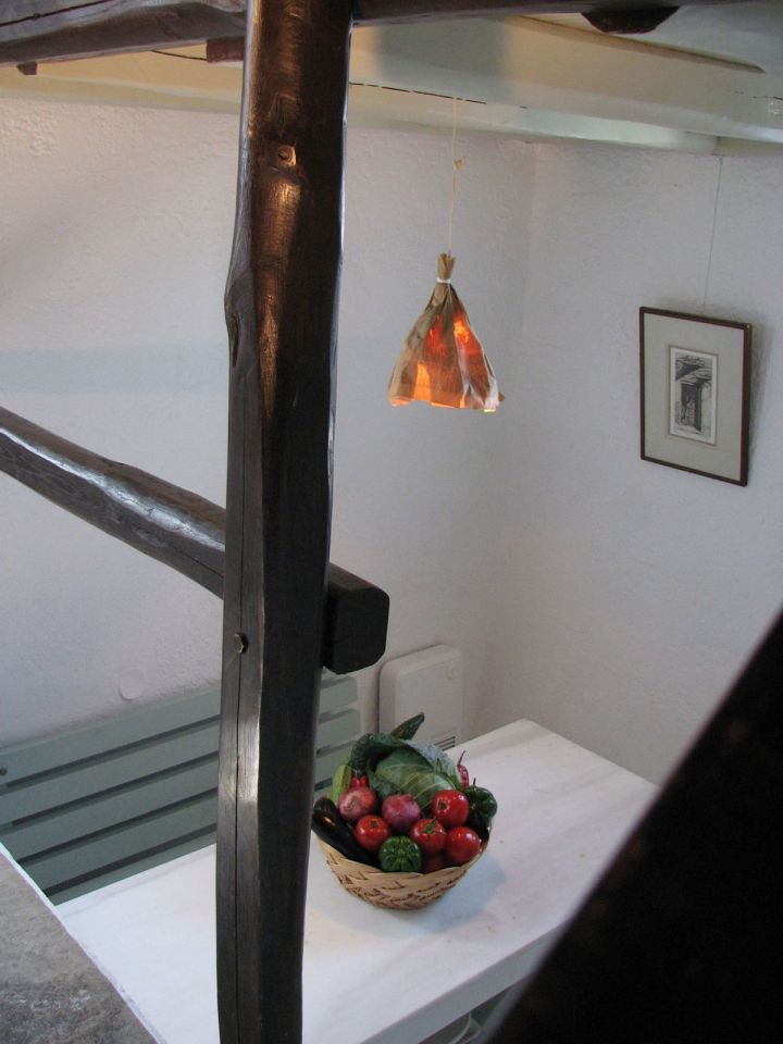 A traditional house on Mykonos was restored, staying true to the island's architectural history. It has two bedrooms and a loft in 840 sq ft. | www.facebook.com/SmallHouseBliss