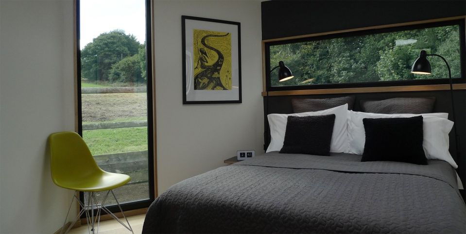 The Hivehaus is a modular dwelling designed to expand as needed. The hexagonal modules are joined to create a custom honeycomb floor plan. View all 14 photos at https://smallhousebliss.com/2014/08/21/hivehaus/.