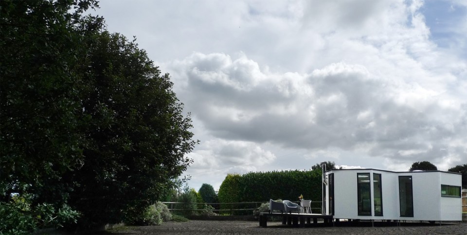 The Hivehaus is a modular dwelling designed to expand as needed. The hexagonal modules are joined to create a custom honeycomb floor plan. View all 14 photos at https://smallhousebliss.com/2014/08/21/hivehaus/.