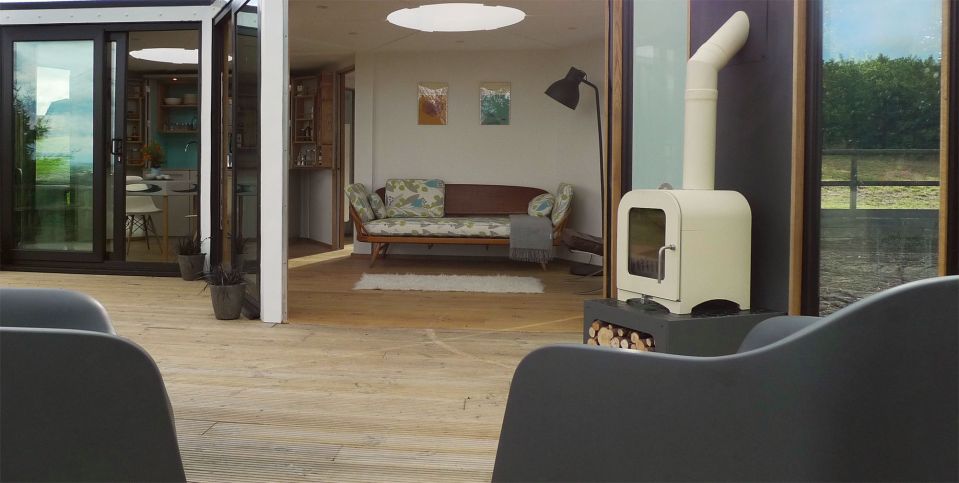 The Hivehaus is a modular dwelling designed to expand as needed. The hexagonal modules are joined to create a custom honeycomb floor plan. View all 14 photos at https://smallhousebliss.com/2014/08/21/hivehaus/.