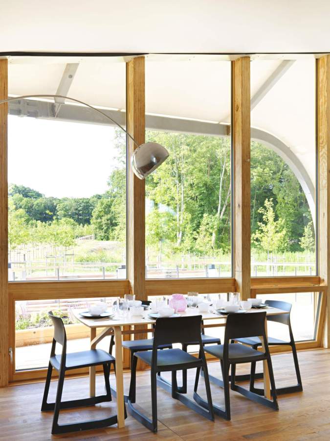 Solar Decathlon Europe contestant Techstyle Haus features an innovative and highly insulated fabric shell. It has an 825 sq ft open floor plan with a small loft. | www.facebook.com/SmallHouseBliss