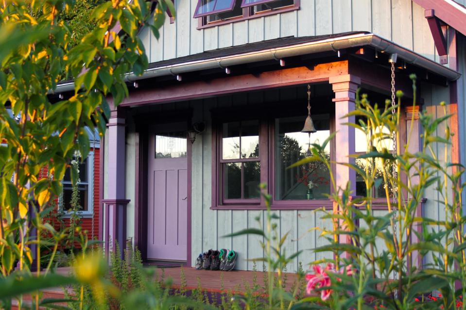 The Beekeeper’s Bungalow, a newly-built Craftsman cottage with 2 bedrooms in 765 sq ft. | www.facebook.com/SmallHouseBliss