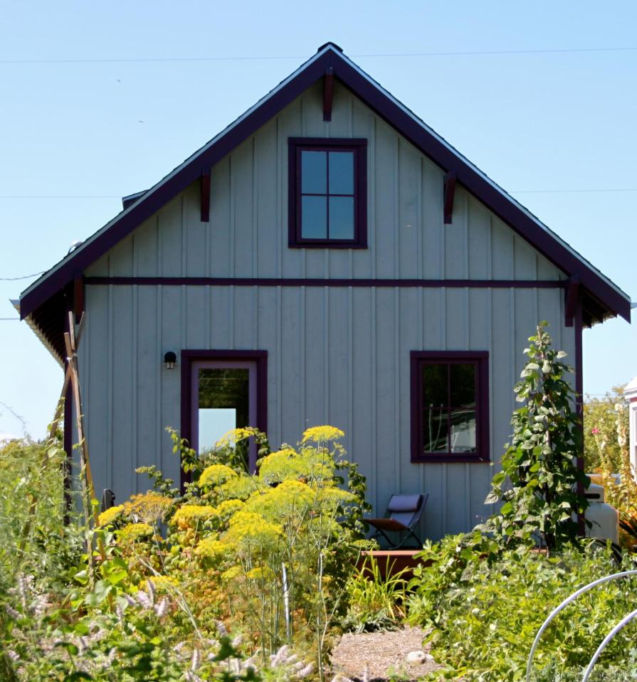 The Beekeeper’s Bungalow, a newly-built Craftsman cottage with 2 bedrooms in 765 sq ft. | www.facebook.com/SmallHouseBliss