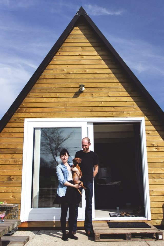 The "Tipi", a cozy A-frame cottage in Belgium. | www.facebook.com/SmallHouseBliss