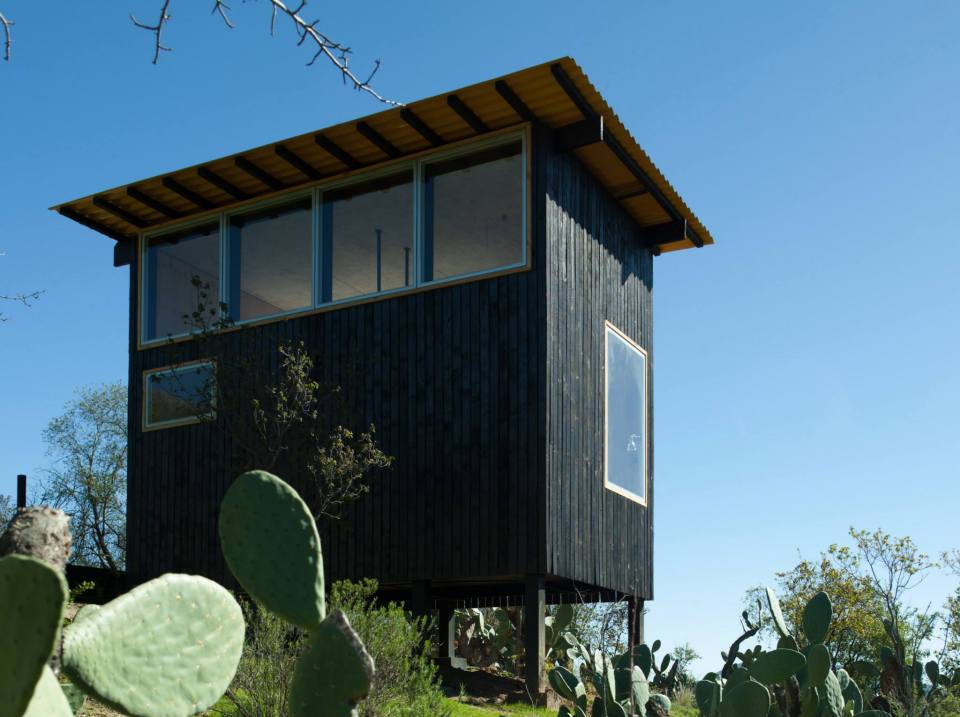 A small cabin in Chile designed as "a place to eat, sleep and read for two" and built for just $15,000. The studio cabin has a 161 sq ft footprint. | www.facebook.com/SmallHouseBliss