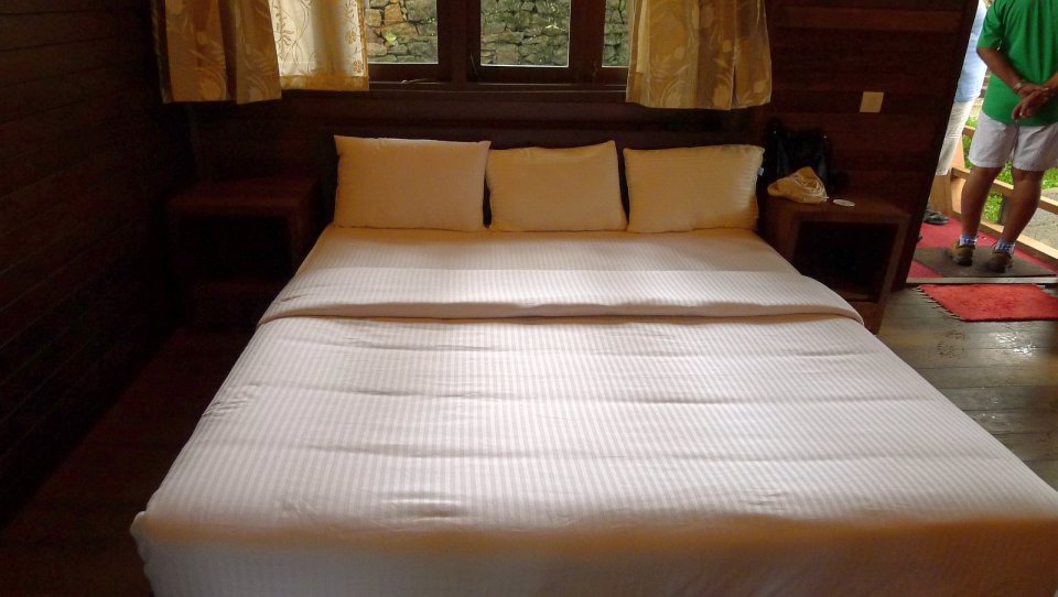 The Arcadia, a tropical resort cabin at a tea plantation in India. The studio cabin is roughly 270 sq ft. | www.facebook.com/SmallHouseBliss