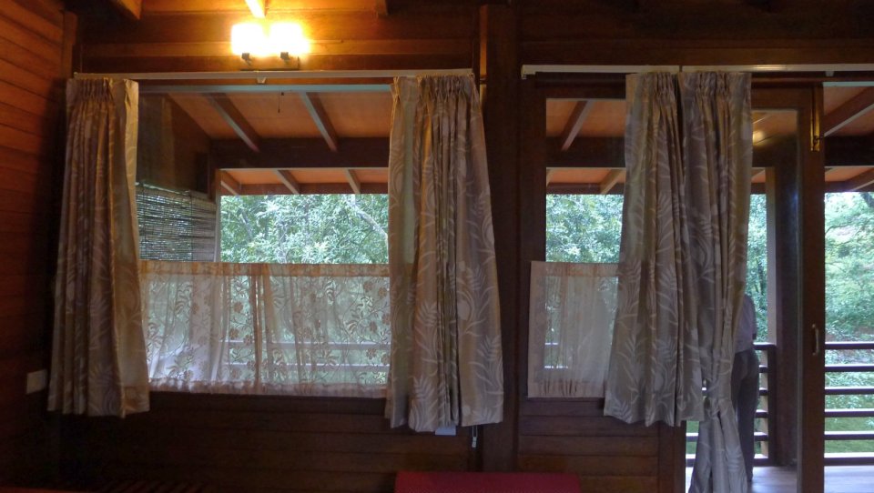 The Arcadia, a tropical resort cabin at a tea plantation in India. The studio cabin is roughly 270 sq ft. | www.facebook.com/SmallHouseBliss