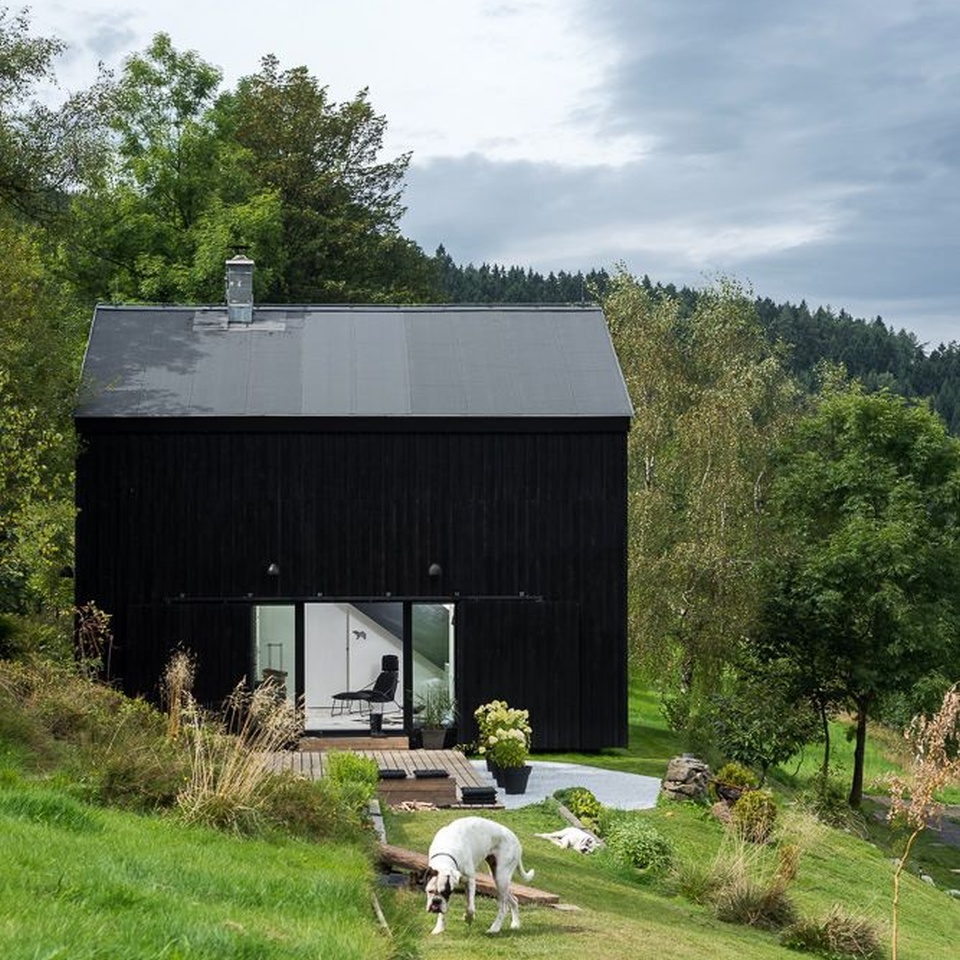 A small heritage barn was converted into a residence with a Scandinavian aesthetic. | www.facebook.com/SmallHouseBliss