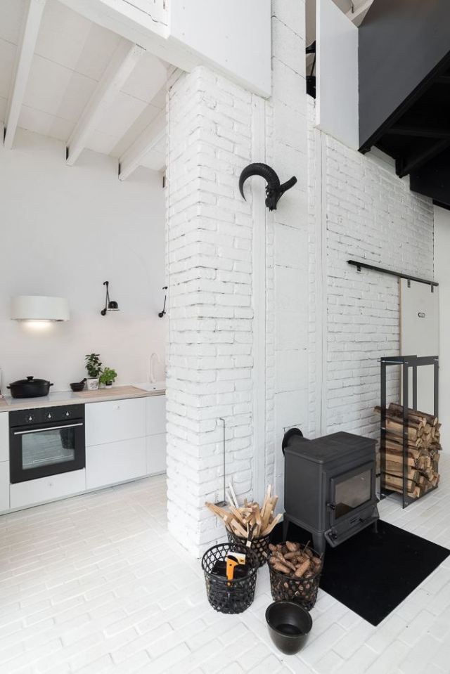 A small heritage barn was converted into a residence with a Scandinavian aesthetic. | www.facebook.com/SmallHouseBliss