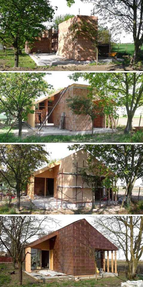 Casa T2, a simple copper-clad house with 2 bedrooms in 1,184 sq ft. | www.facebook.com/SmallHouseBliss