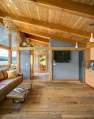 This timber framed cabin has modern lines and an energy-efficient shell. There is 1 bedroom in 550 sq ft. | www.facebook.com/SmallHouseBliss