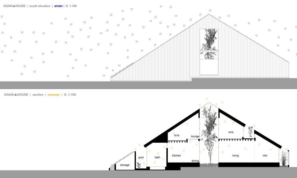 This small family home has an austere appearance but the wood-lined interior is warm and intimate. | www.facebook.com/SmallHouseBliss