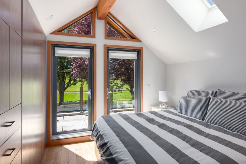 With 2 bedrooms in 800 sq ft, this energy-efficient laneway house is a good size for the young family that lives there. | www.facebook.com/SmallHouseBliss