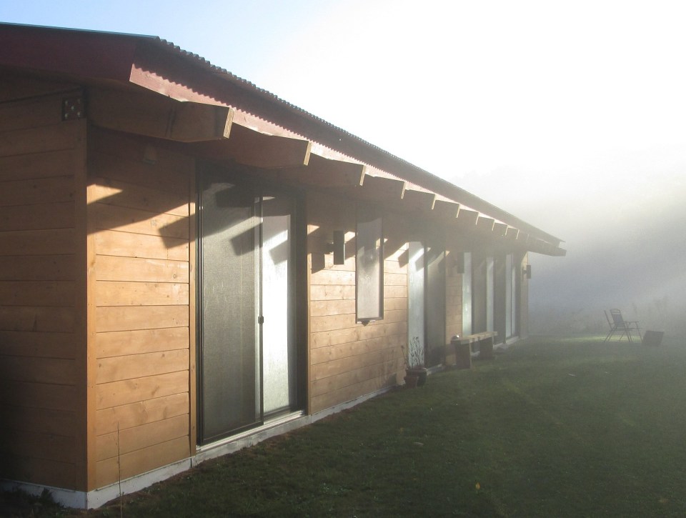 Noble Home produces eco-friendly kit houses designed for the owner-builder. This one has 3 bedrooms in 1,300 sq ft. | www.facebook.com/SmallHouseBliss