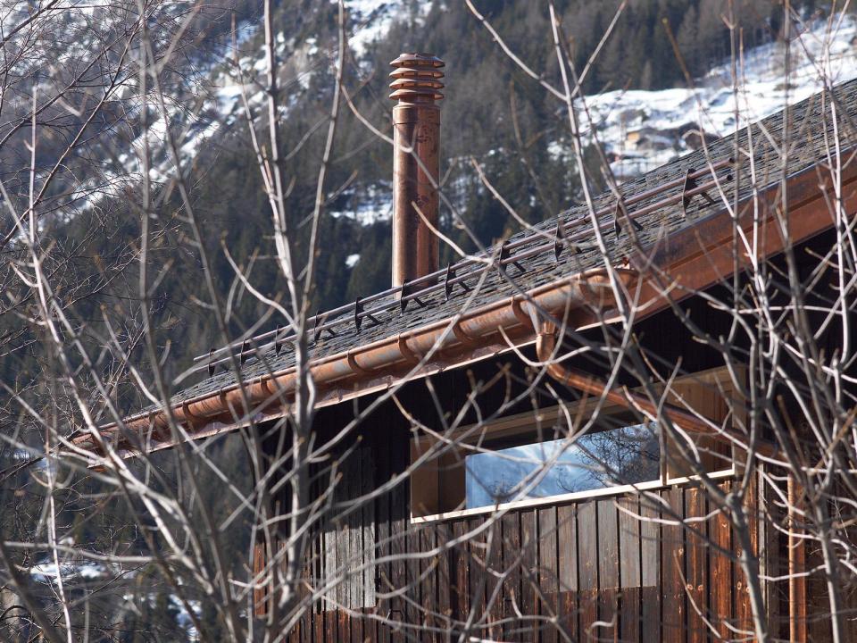 A WW II-era munitions storage building in the Swiss Alps was converted into this modern cabin with a 527 sq ft studio floor plan. | www.facebook.com/SmallHouseBliss