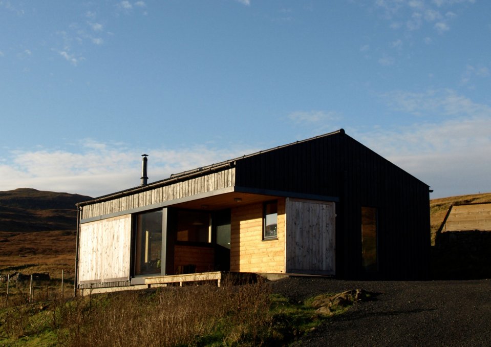 The Black Shed, a simple farm cottage on the Isle of Skye inspired by the storage building it replaced. It has 2 bedrooms in 807 sq ft. | www.facebook.com/SmallHouseBliss