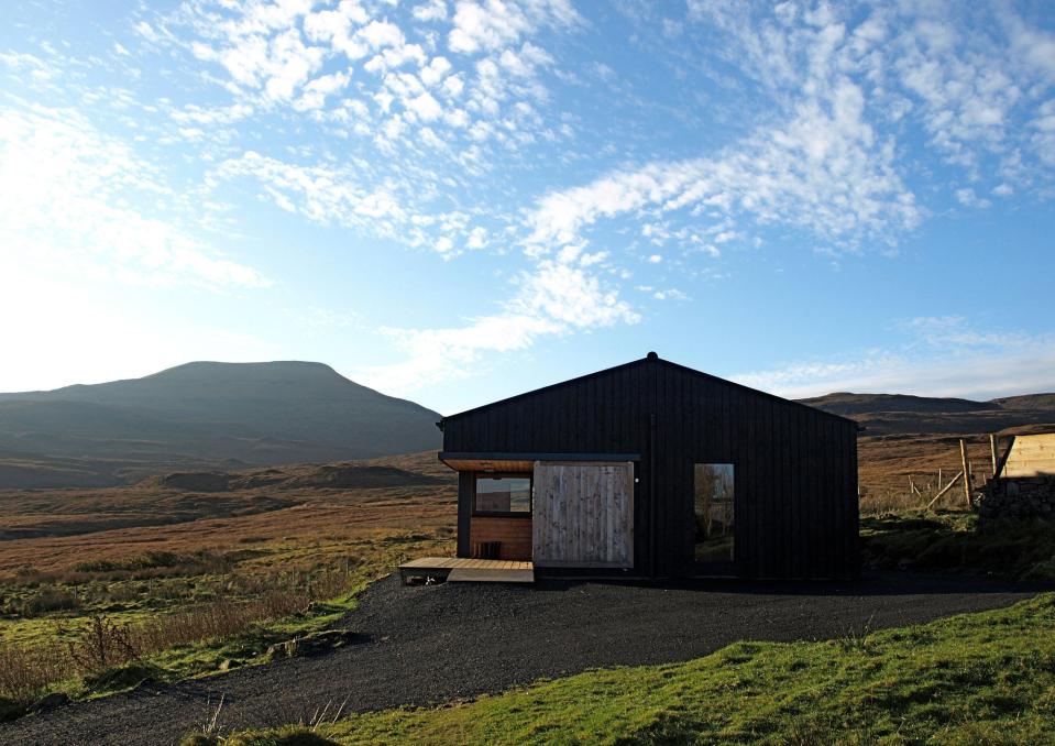 The Black Shed, a simple farm cottage on the Isle of Skye inspired by the storage building it replaced. It has 2 bedrooms in 807 sq ft. | www.facebook.com/SmallHouseBliss