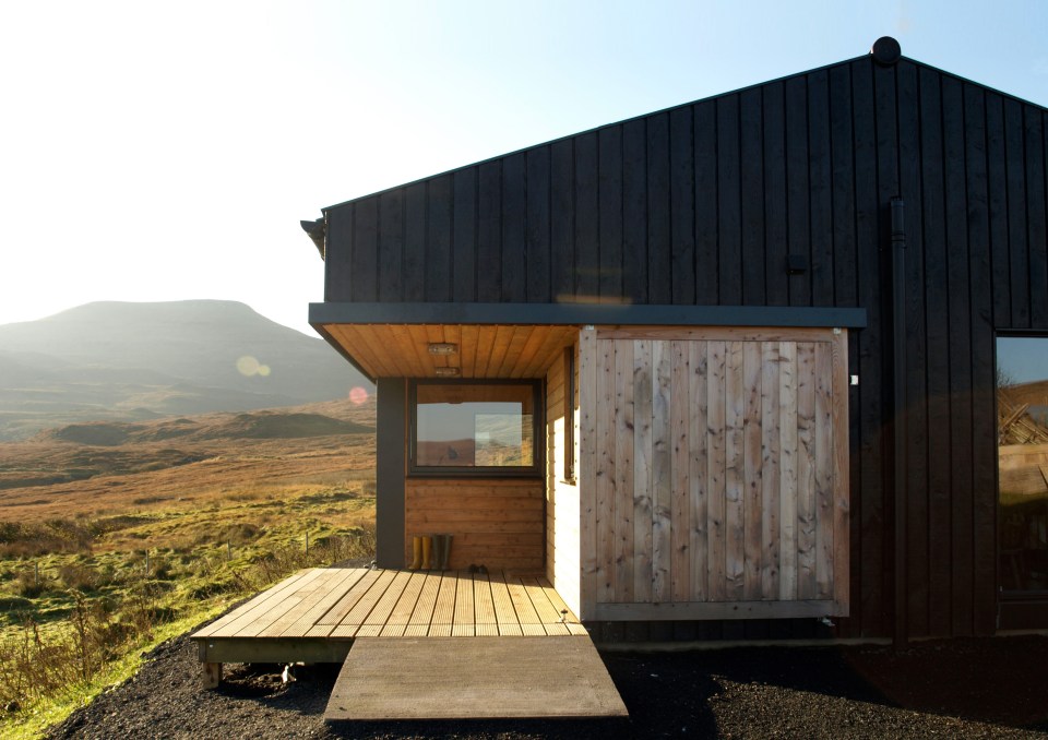 The Black Shed, a simple farm cottage on the Isle of Skye inspired by the storage building it replaced. It has 2 bedrooms in 807 sq ft. | www.facebook.com/SmallHouseBliss