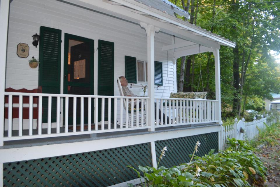 The Doll House, a lovingly-restored small farmhouse from 1920. It has 2 bedrooms in roughly 650 sq ft. | www.facebook.com/SmallHouseBliss
